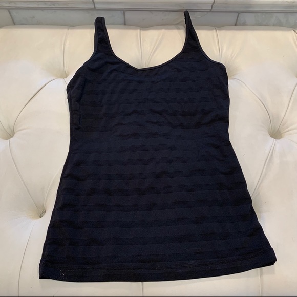 lululemon athletica Tops - Lululemon black stripe tank 4